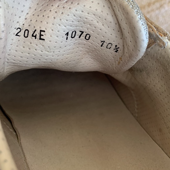 Prada sneakers. Size 10.5. Tan and silver mesh/suede with red detailing - Picture 9 of 9